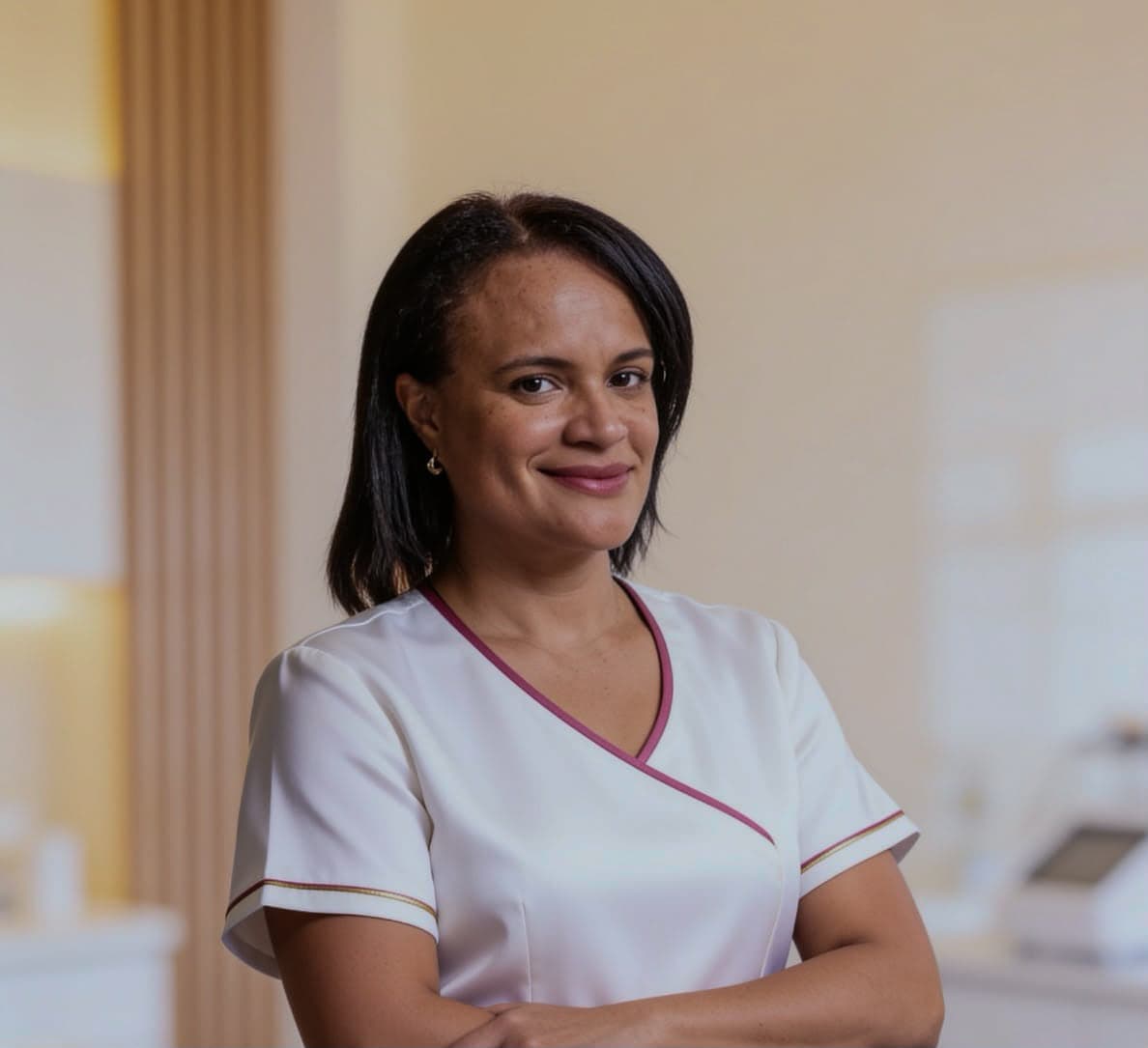 Diana Ávila, esteticista integral y fisioterapeuta, en su centro de San Vicente de Cañete